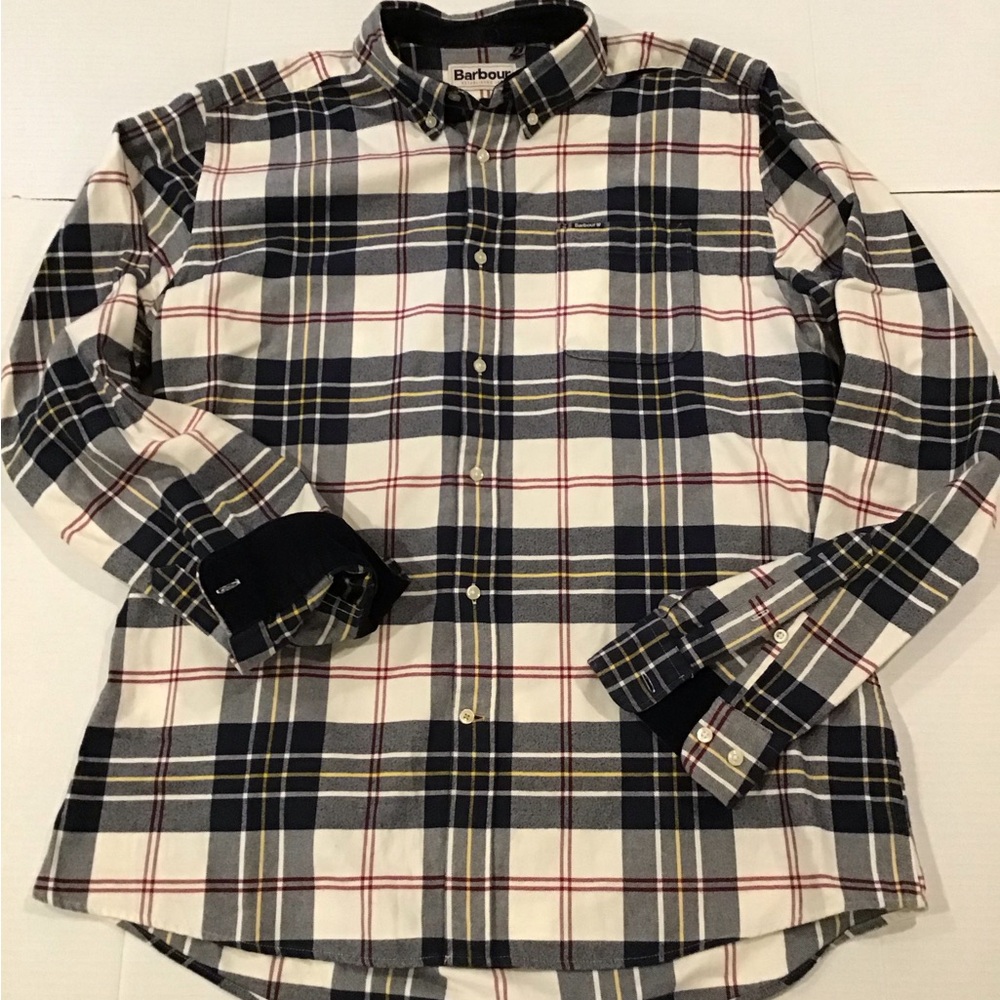 Barbour Ronan Long Sleeve Flannel Shirt Medium